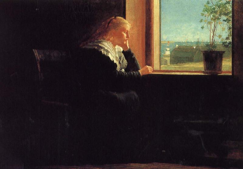 Winslow Homer Watching the Sea oil painting image
